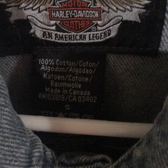 Men’s Harley Denim jacket size small fits Large - Picture 3 of 3